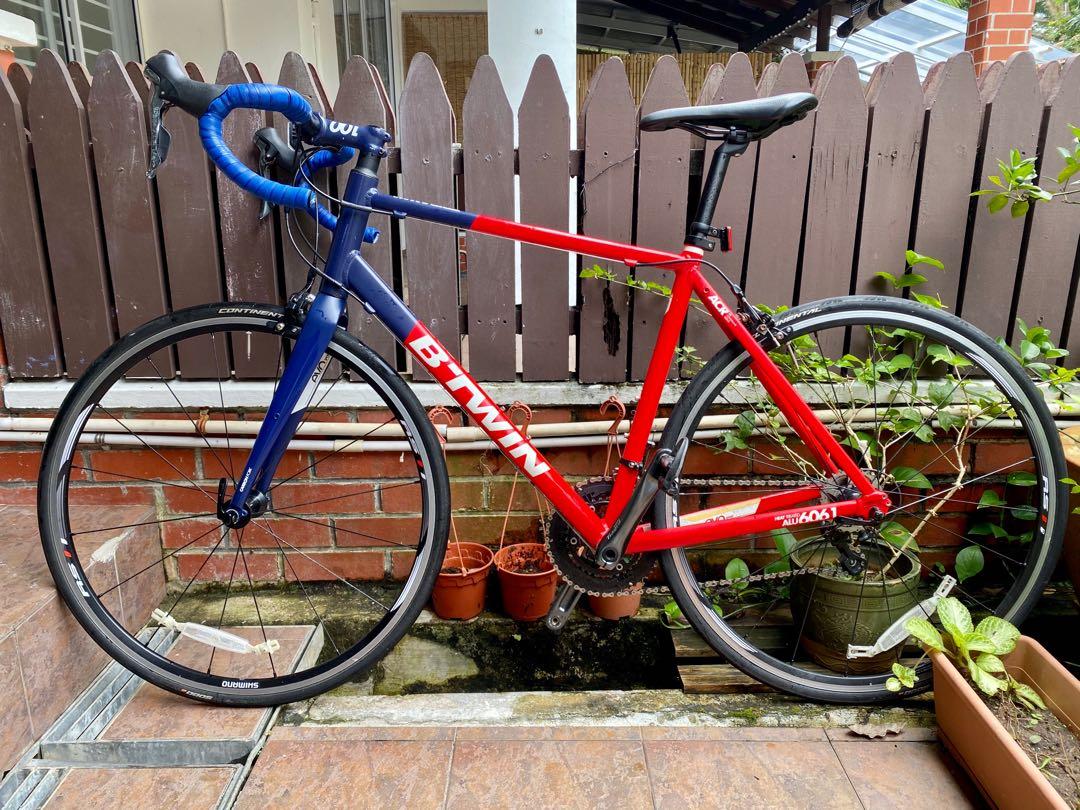 Road Bike BTWIN 540 - Red/Blue - Size L 