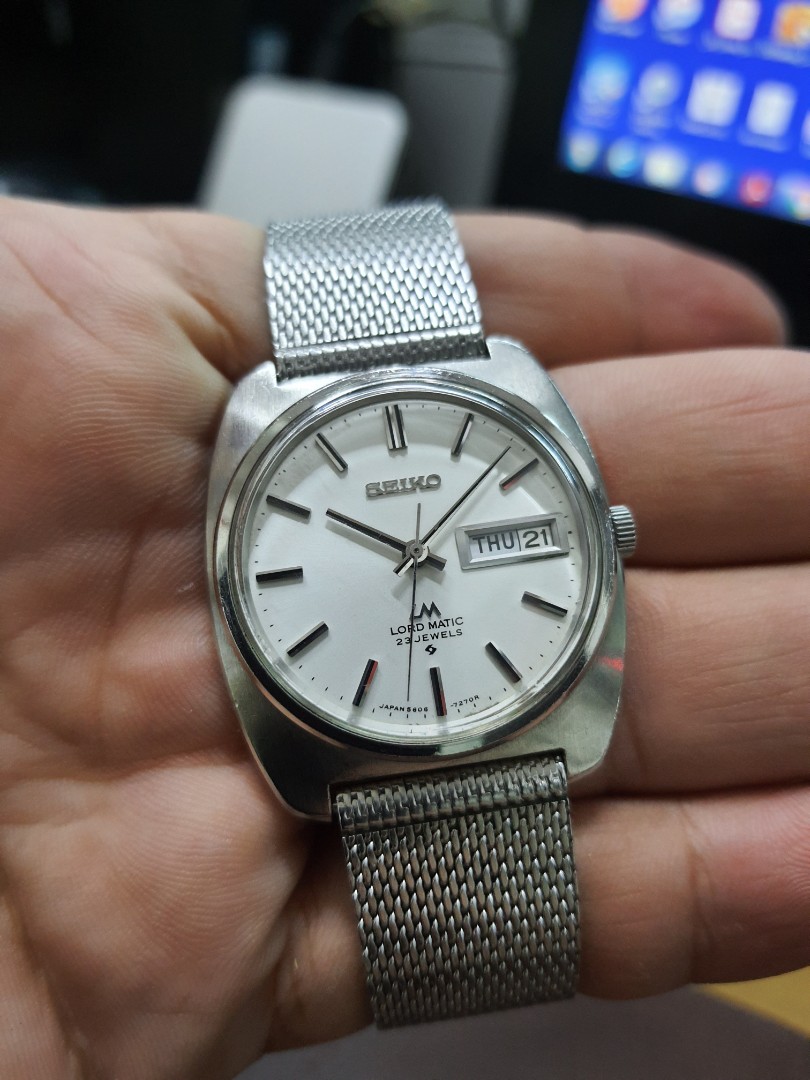 Seiko LM 5606-7130. . Automatic watch. Original Bracelet. Beautiful  Condition. Working Perfectly., 名牌, 手錶- Carousell