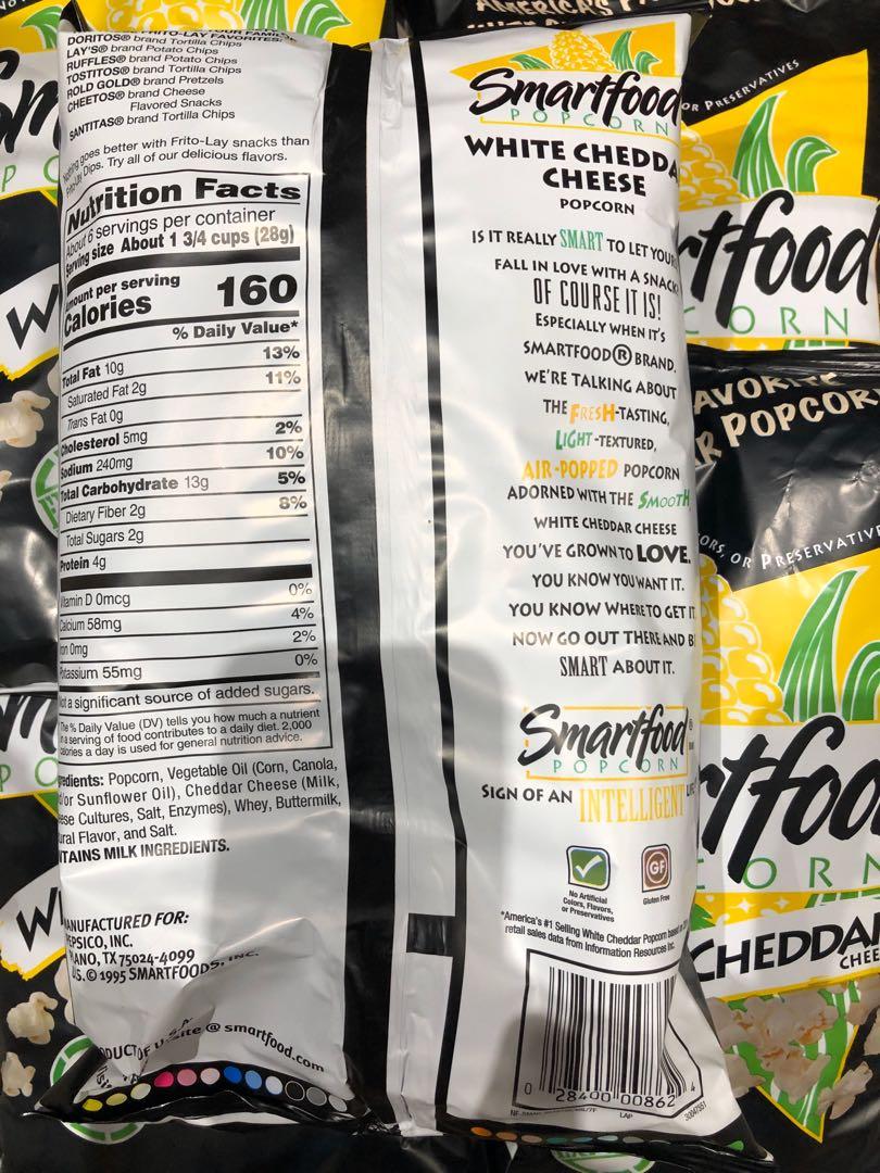 Smartfood White Cheddar Popcorn, Food & Drinks, Packaged ...