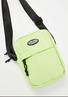 Petals and Peacocks Safety Green Shoulder Bag