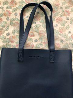Straightforward Daily Vegan Leather Portrait Tote Bag