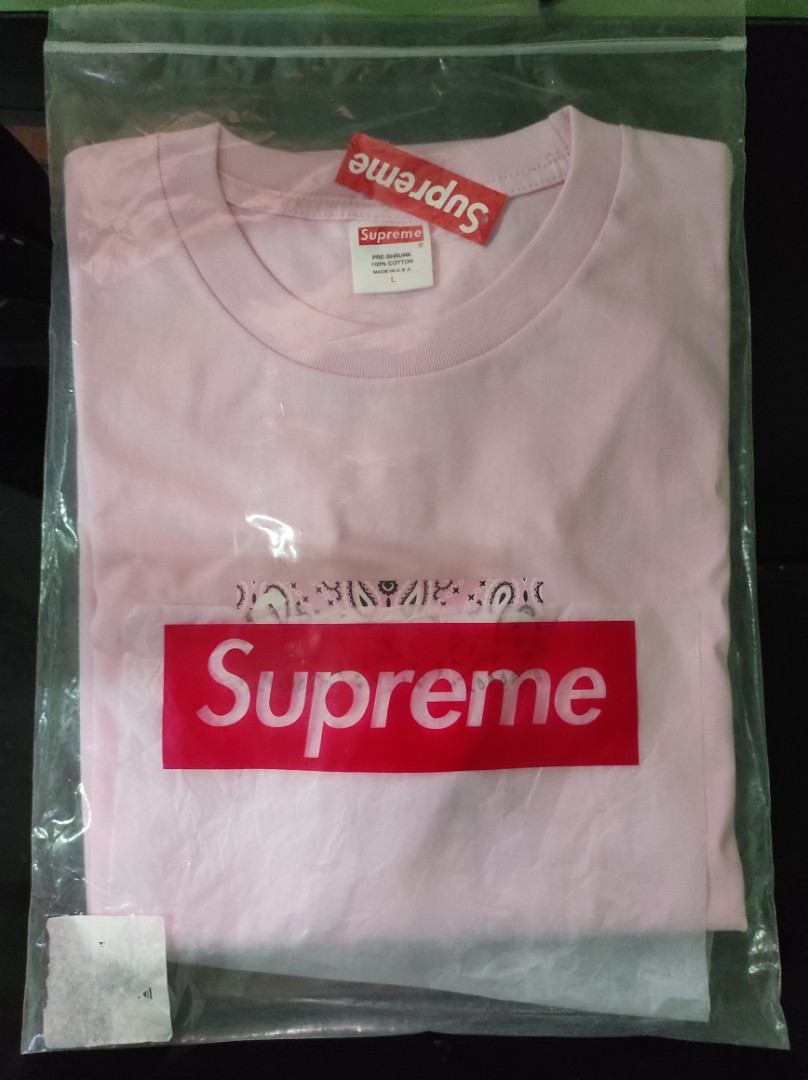 supreme pink bandana