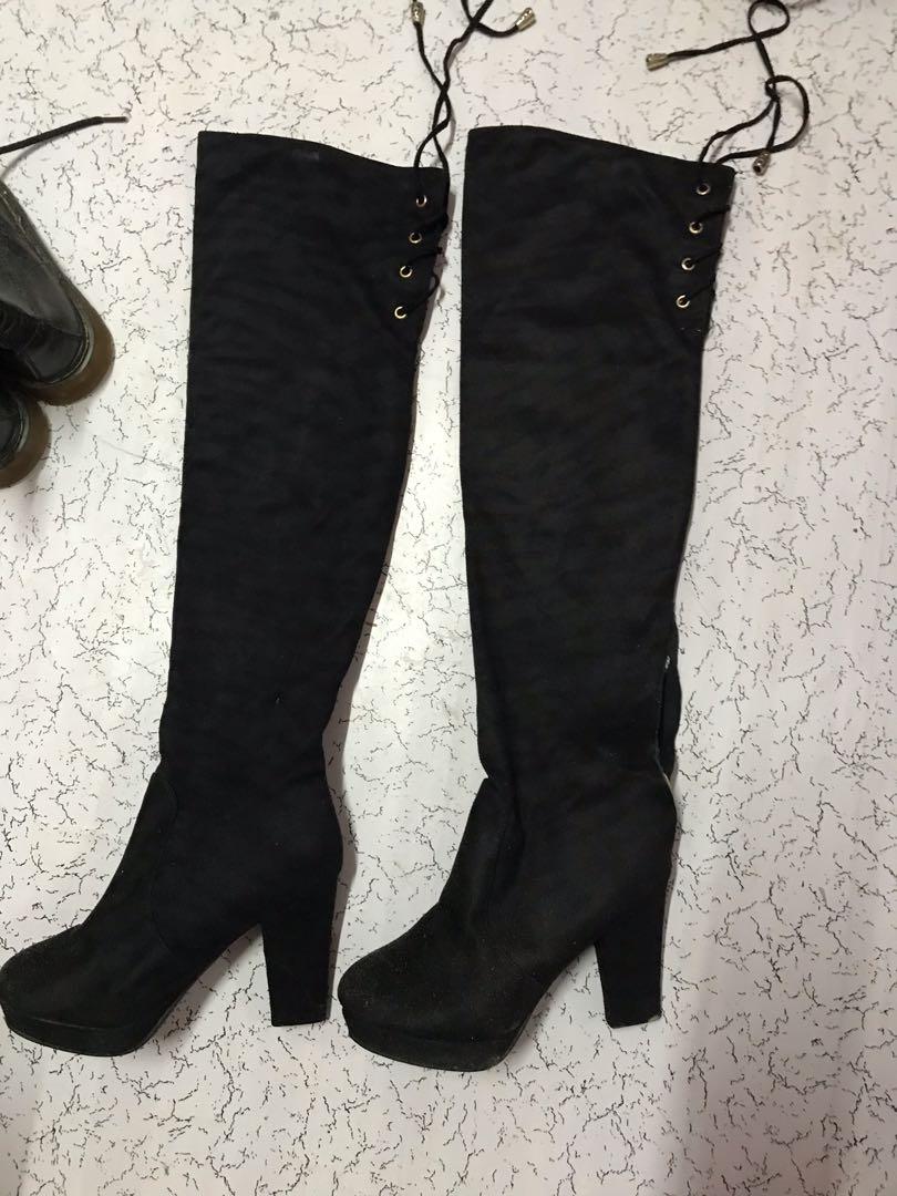 Thigh high boots clearance