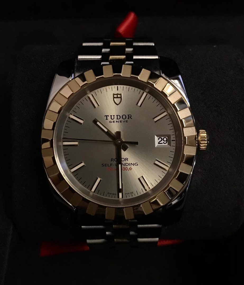 Tudor classic date 38mm clearance