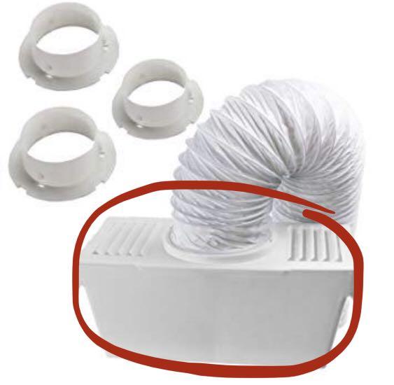 condenser box for vented tumble dryers