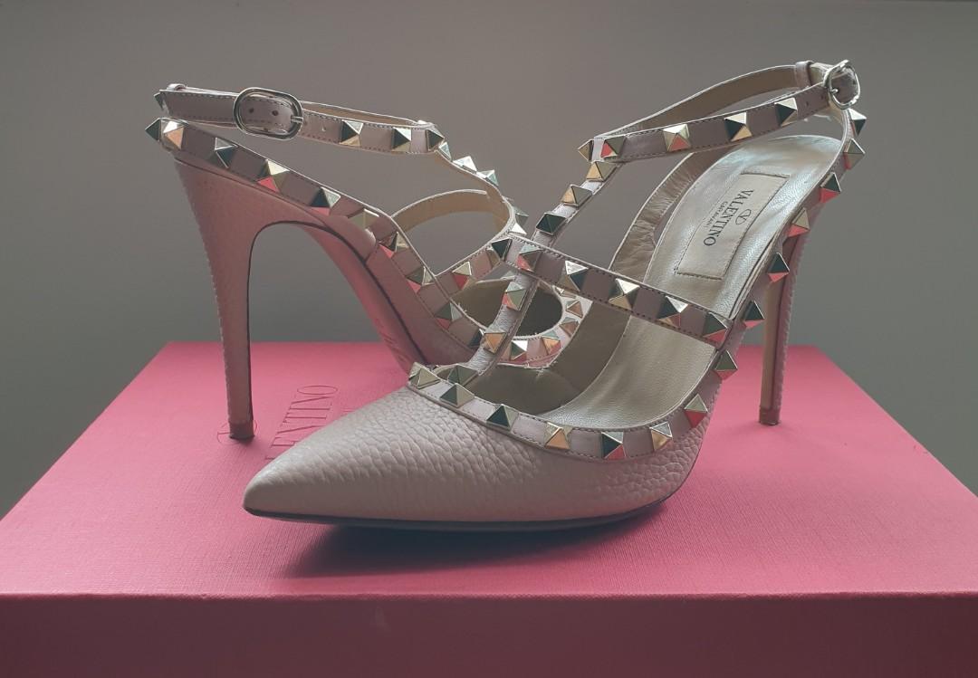 Valentino Rockstud Heels Luxury Shoes On Carousell