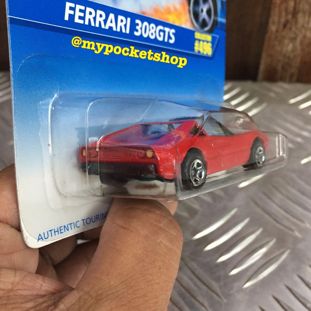 Hot Wheels Ferrari 308 GTS 1996 - Jaune, Série Collection - 1:64, Neuf