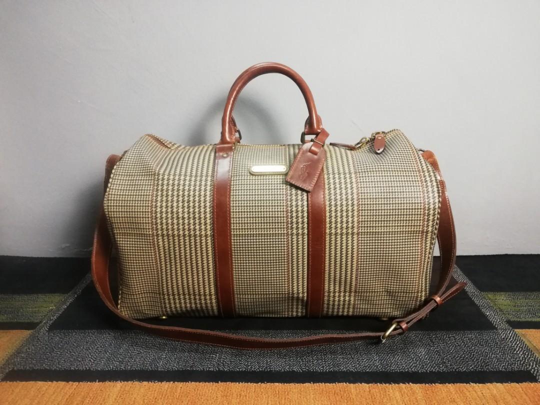 Vintage polo ralph lauren boston / travel bag with strap, Luxury, Bags &  Wallets on Carousell