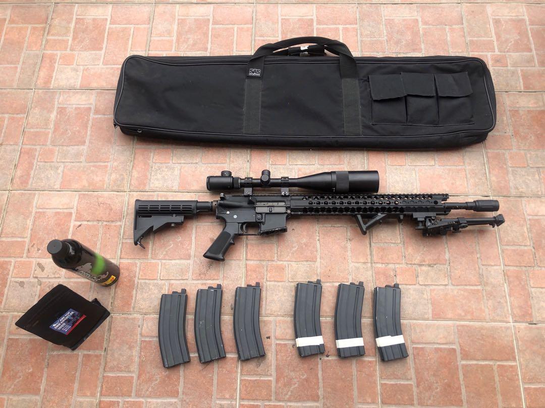 WE m4 dmr gbb airsoft on Carousell