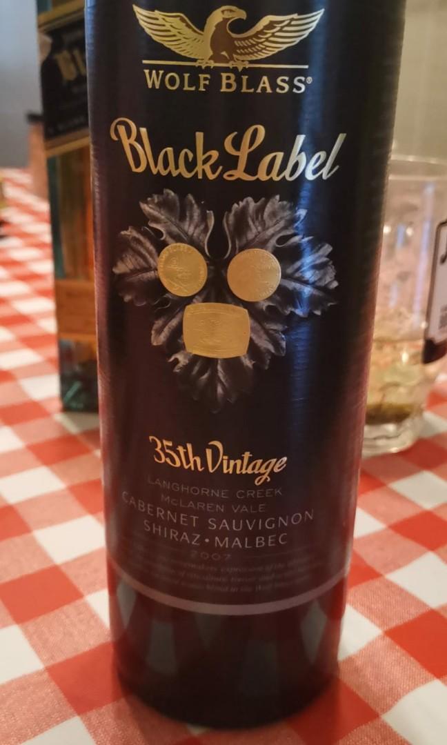 wolf blass black label, Food & Drinks, Alcoholic Beverages on Carousell