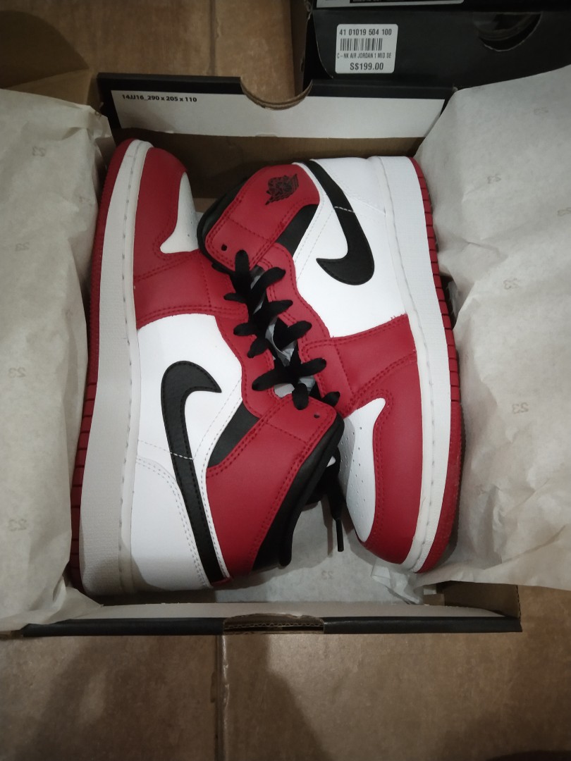 NIKE AIR JORDAN 1 MID 'CHICAGO' WHITE TOE – JXE Manchester