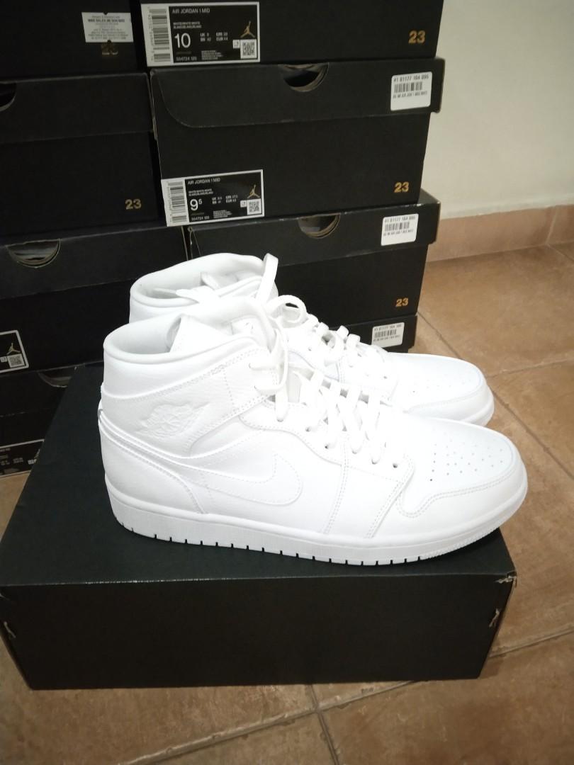 WTS Air Jordan 1 Mid Triple White