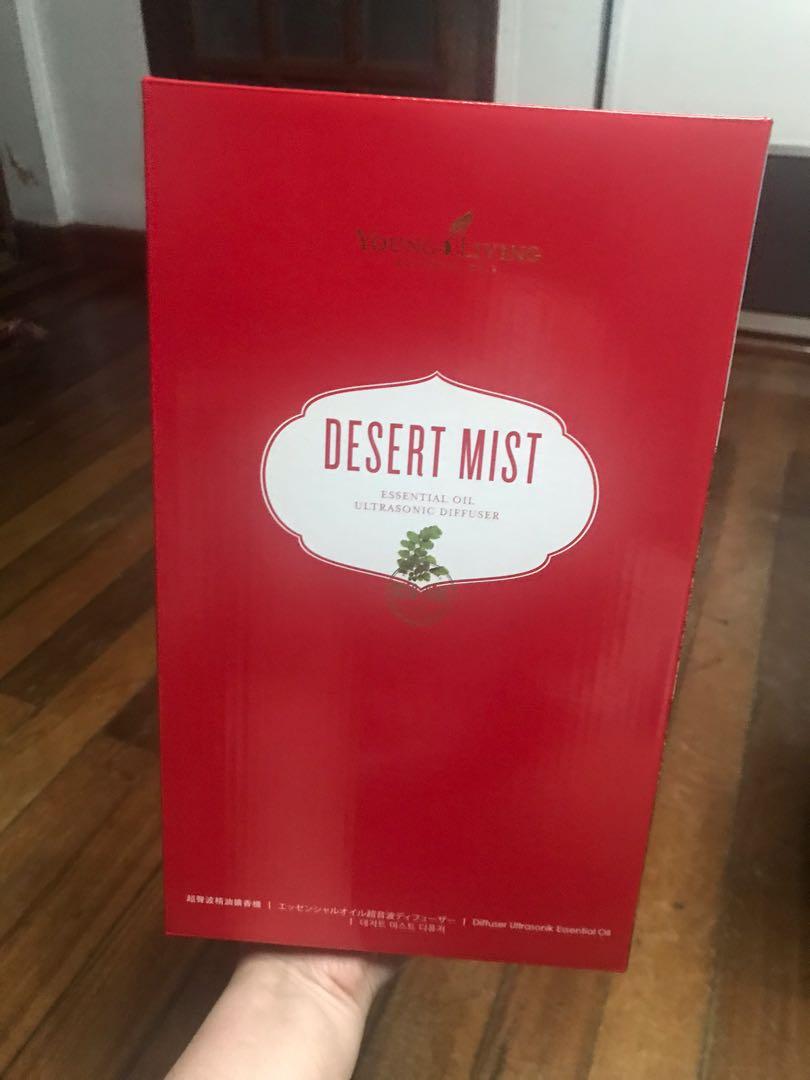 Young Living Desert Mist Diffuser (with warranty) (Category: Fragrance & Deodorants) located in Quezon City. Submitted by vikings19 (Listing ID 1040770789, Image 1). Description: The Desert Mist Diffuser will definitely enhance your essential oil experience as it maximizes the potential of Young Living essential oils with its ultrasonic plate and multi-functional settings. Bring an exotic appeal to your home with its middle-eastern design with go