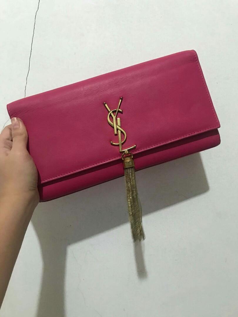 Ysl clutch with 2025 tassel
