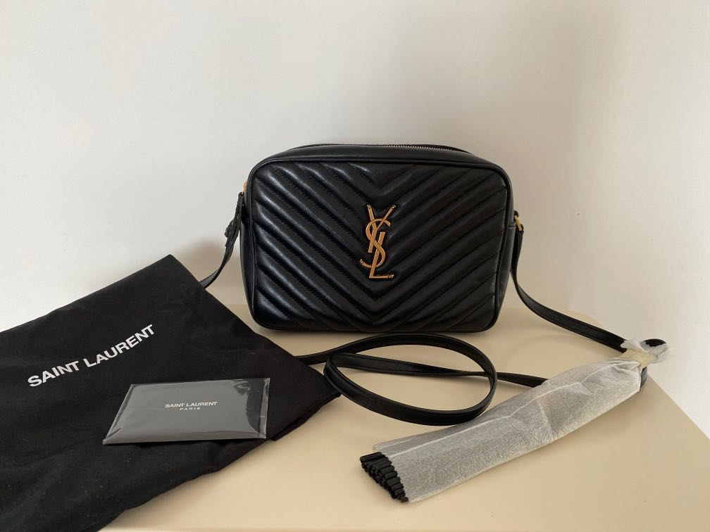 Saint Laurent Lou Lou Camera Bag-Dark Beige, Luxury, Bags & Wallets on  Carousell