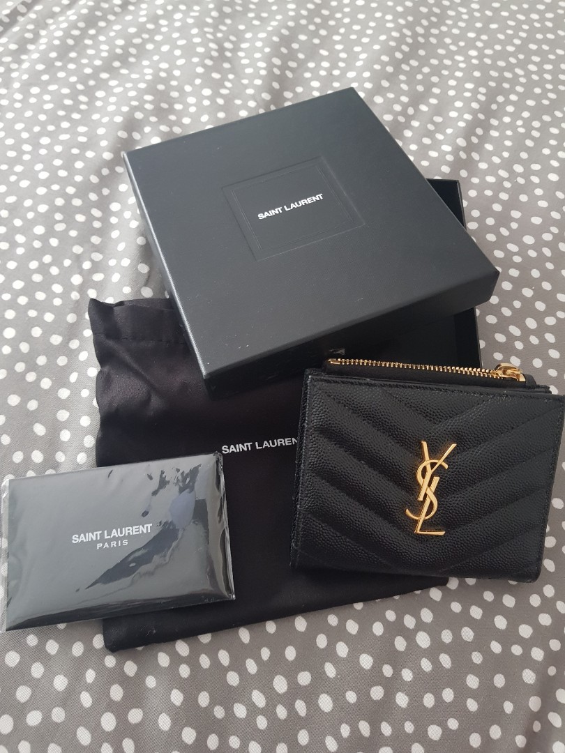 Ysl coin card holder store