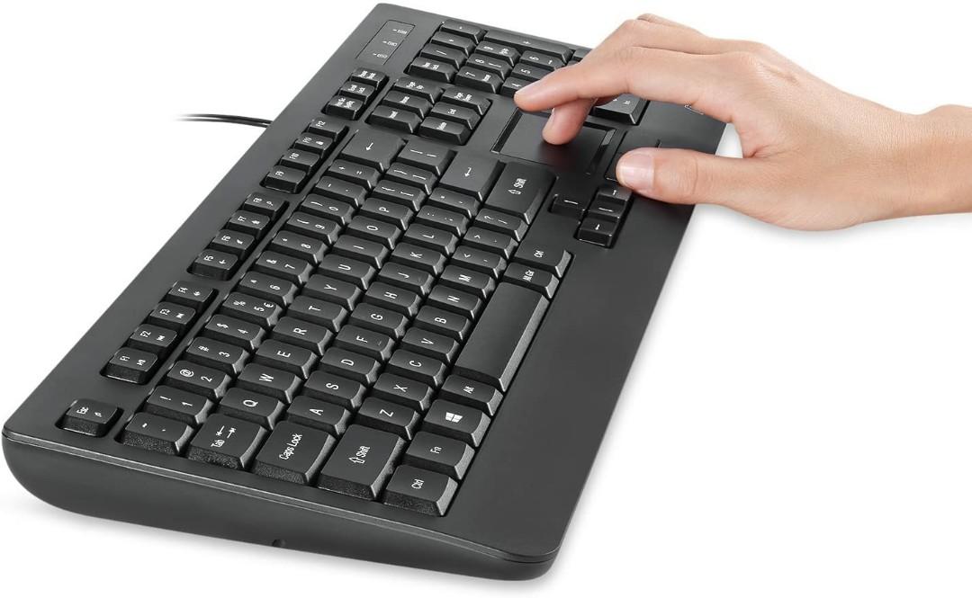 2409) Perixx PERIBOARD513II Wired USB Keyboard with Touchpad, Membrane