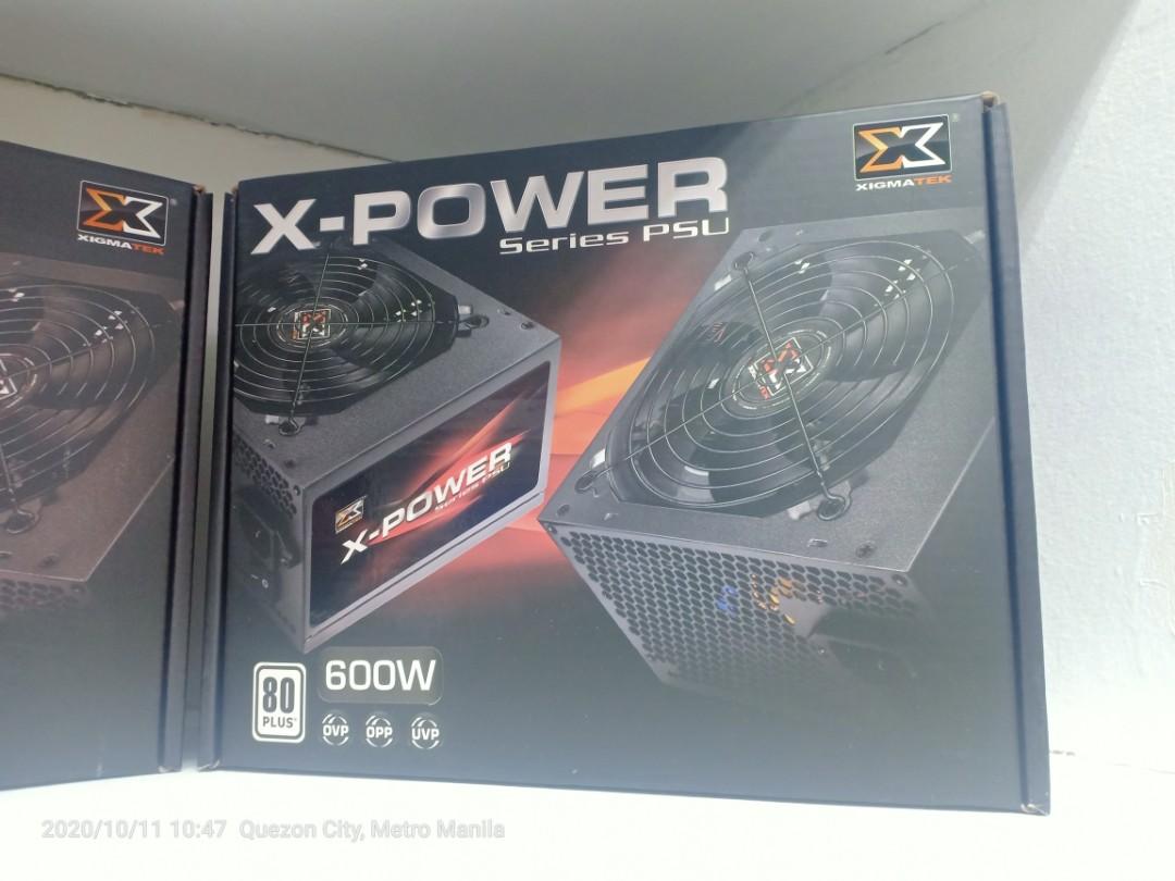 600watts Power supply (Category: Chargers) located in Quezon City. Submitted by monasa (Listing ID 1040920220, Image 1). Description: 600watts xigmatek x-power series 1 yer warranty.