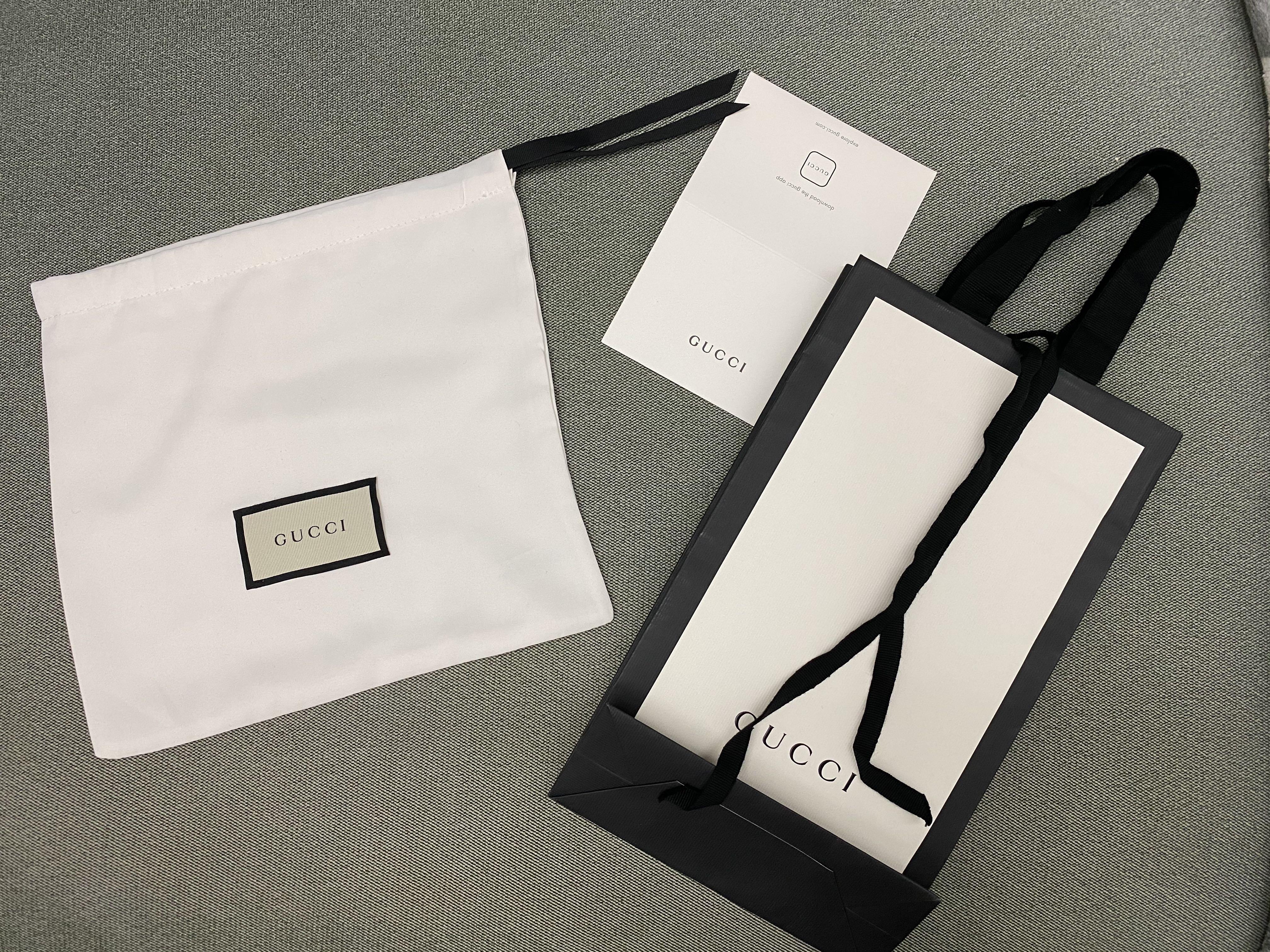 全新gucci 塵袋dust Bag 連紙袋 單套 包平郵 名牌 首飾 Carousell
