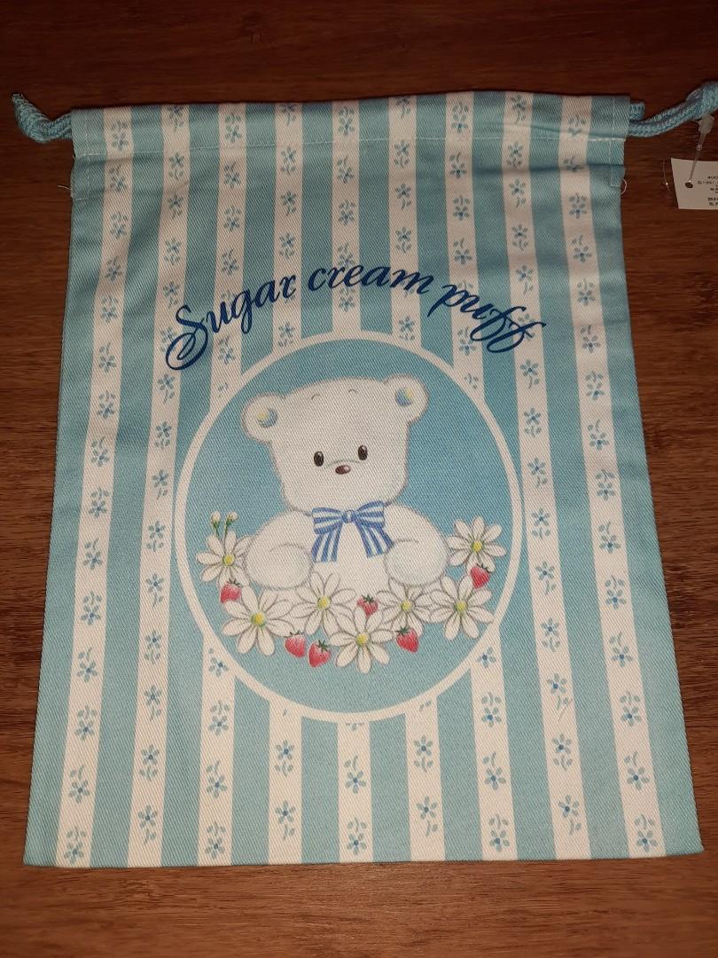 絕版 Vintage Sanrio Sugar Cream Puff 索袋 全新 1995年 日本產, 興趣及遊戲, 手作＆自家設計, 文具 Carousell
