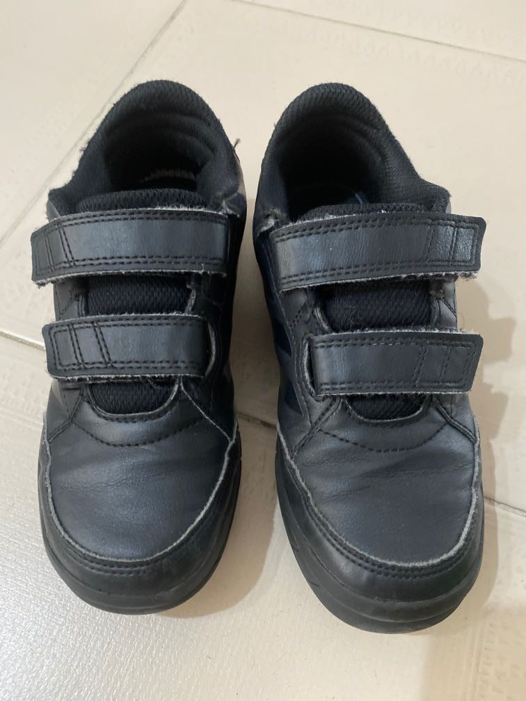 adidas black school shoes