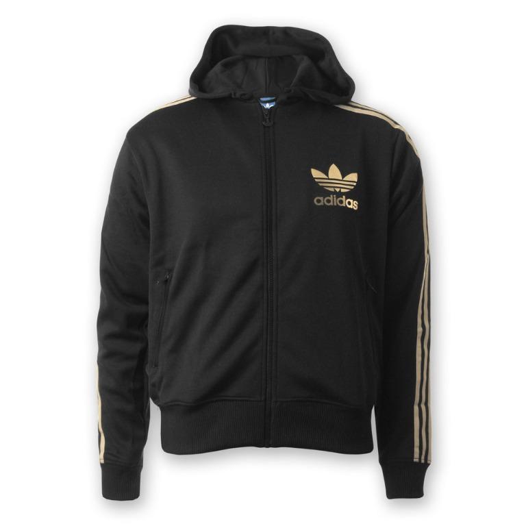 Adidas hooded flock men's jacket 2025