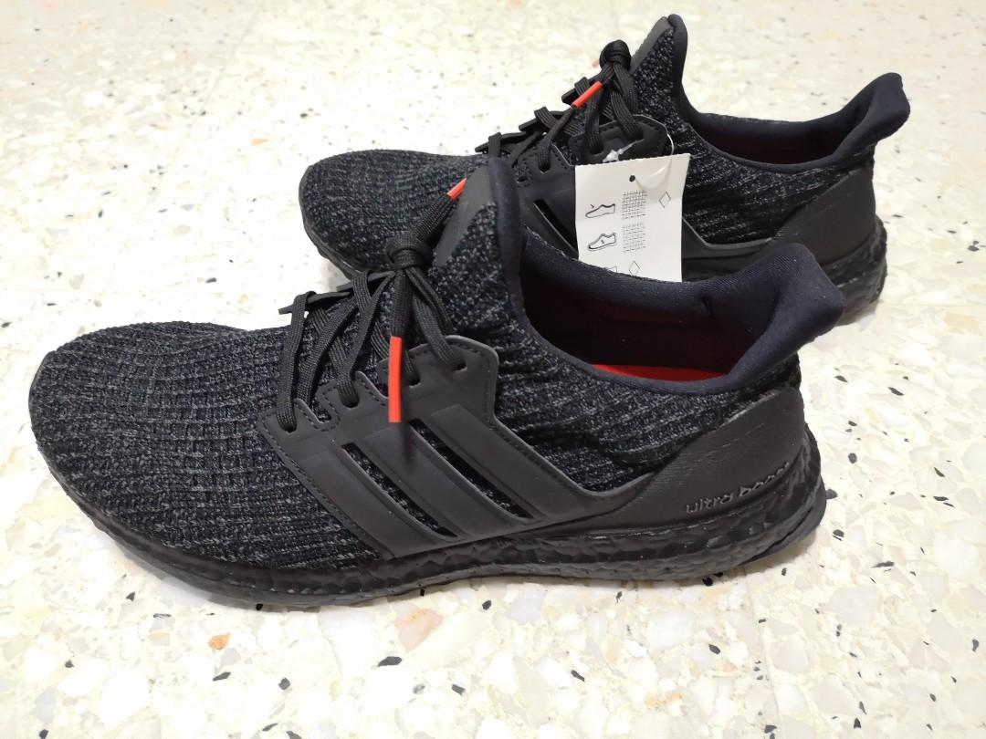 Ultraboost shoes core black  core black  active red clearance