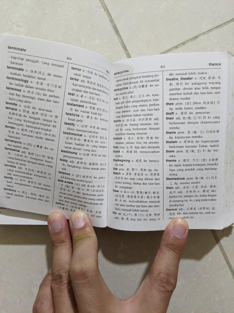 An Everyday English Chinese Malay Dictionary Hobbies Toys Books Magazines Assessment Books On Carousell