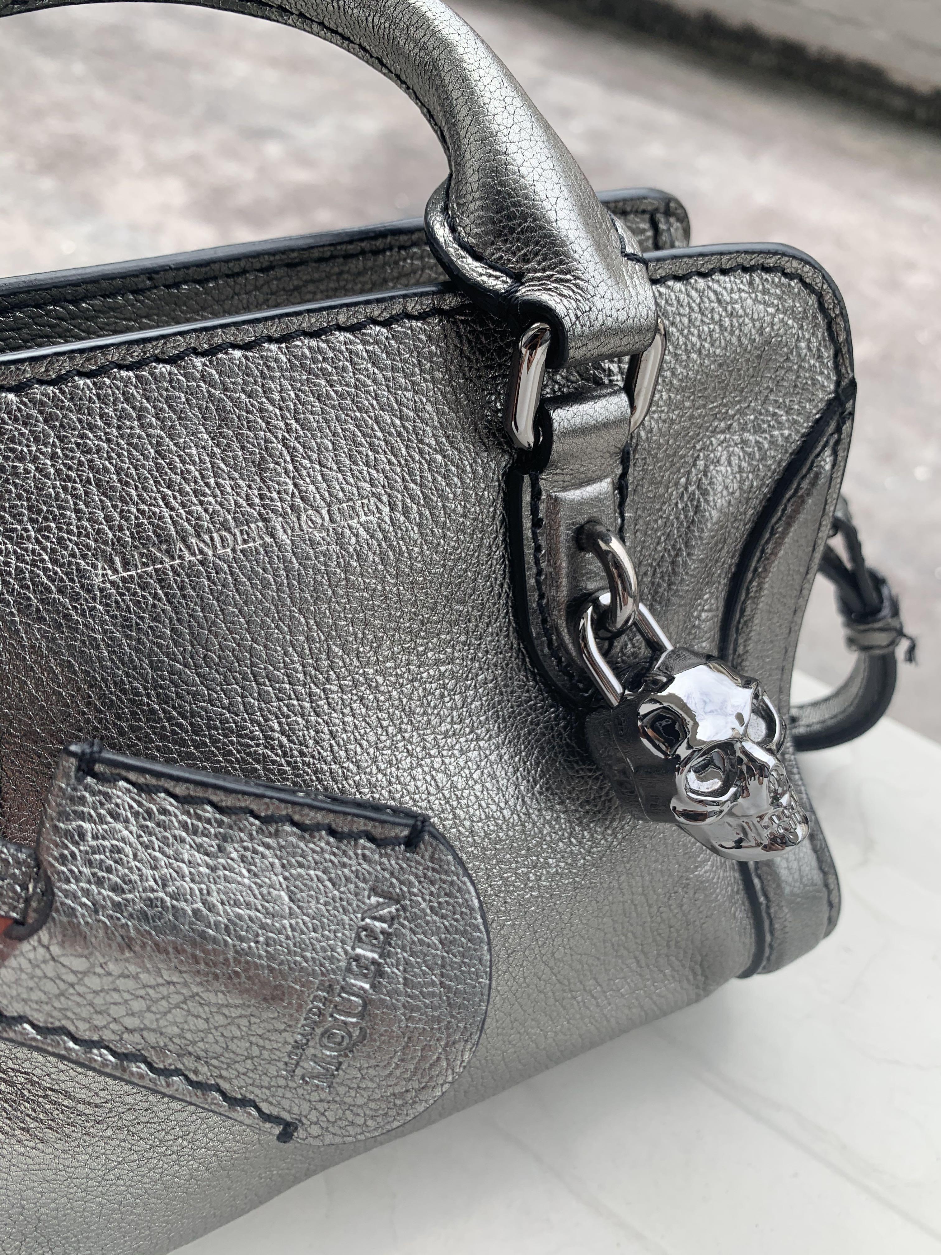 Alexander mcqueen mini padlock crossbody bag top