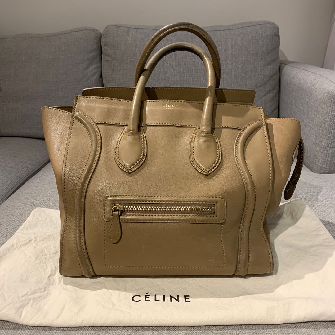Celine luggage clearance taupe