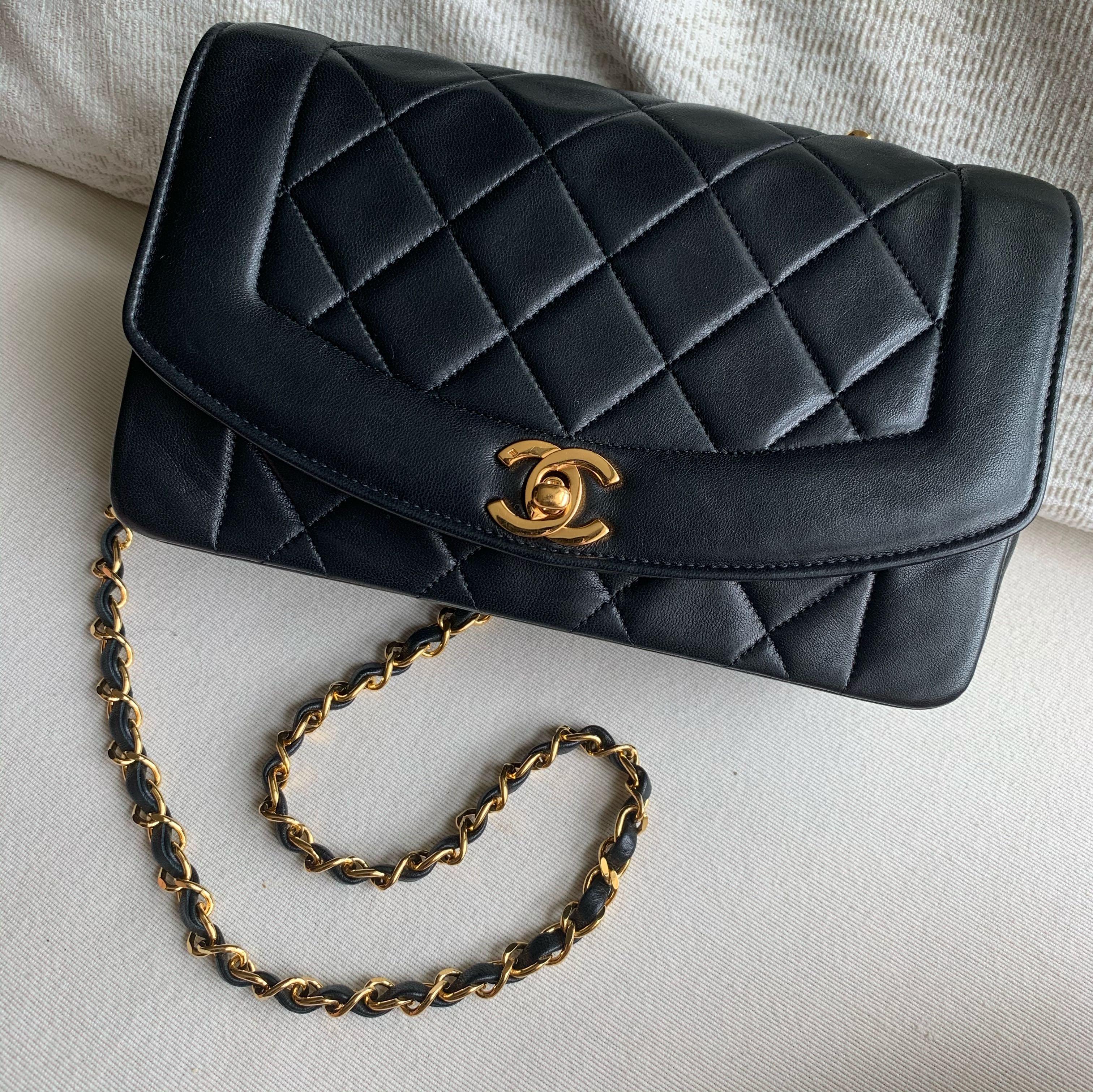 AUTHENTIC CHANEL Diana Small 9 Flap Bag , Luxury, Bags & Wallets