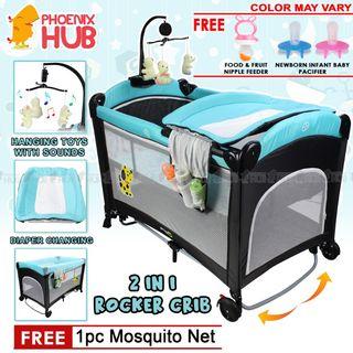 baby crib with diaper changer