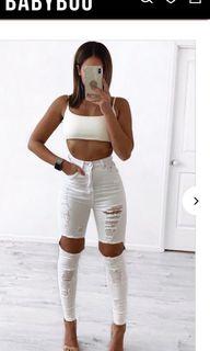 Babyboo x Shani White Jeans
