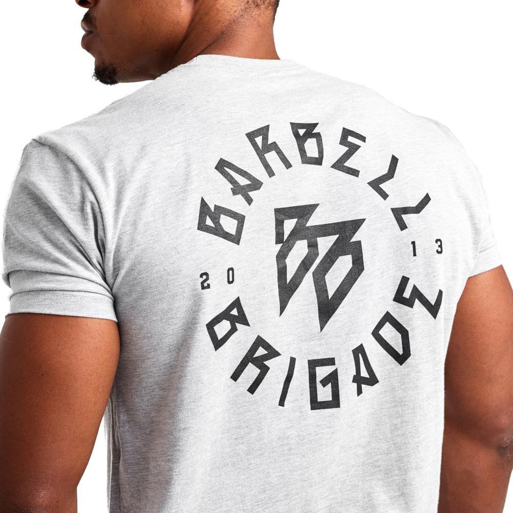 Barbell Brigade Infinite Tee Grey, Men's Fashion, Tops & Sets, Formal