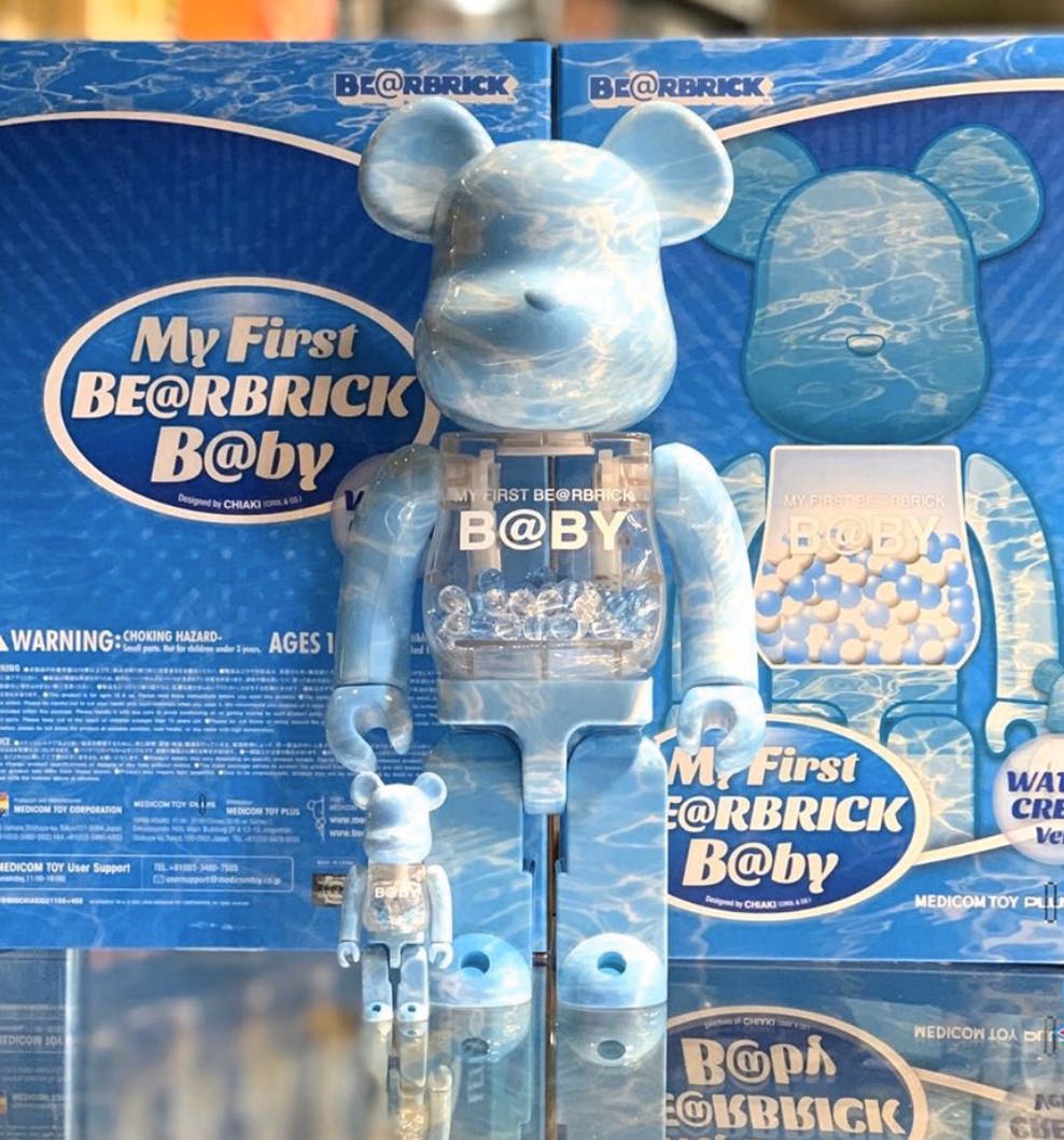 Bearbrick My First Bearbrick Baby Water Crest Ver 100% & 400% Set ...
