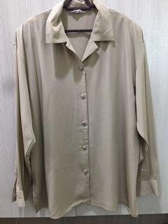 🆓🚚Beige button top