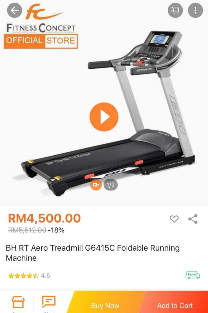 Bh rt aero treadmill new arrivals