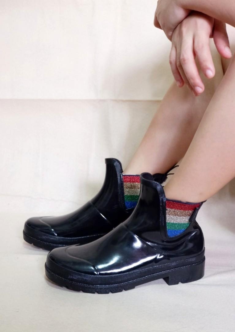 Black Chelsea Boots for Women Rainy Boots for Women Tretorn
