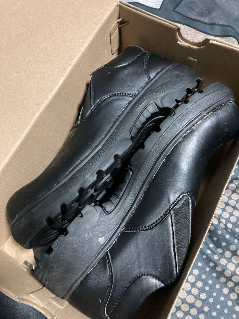 black safety shoes mens