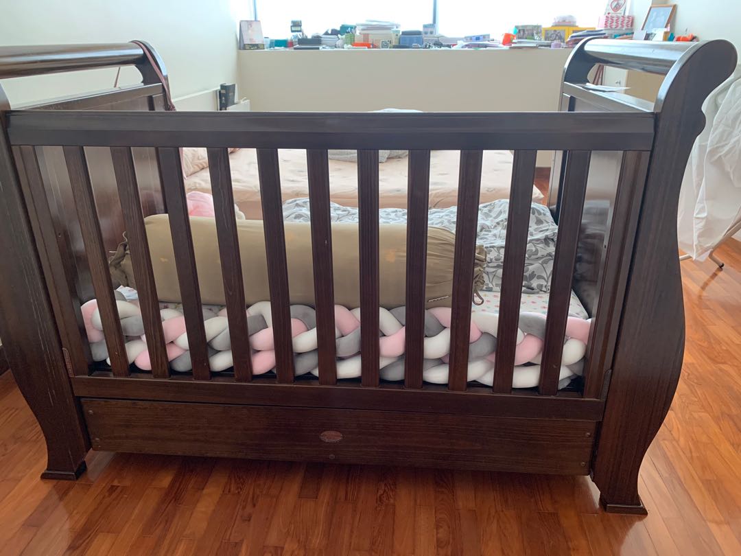 boori country sleigh cot