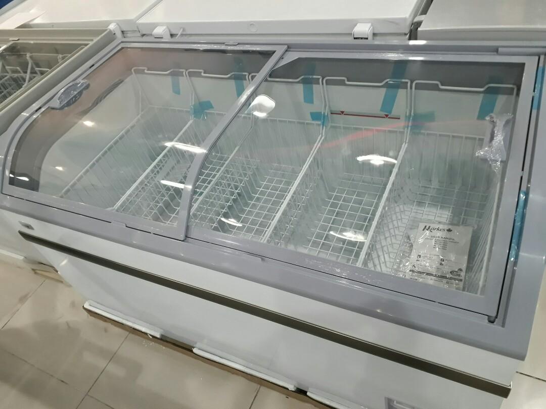 Markes Chest Type Freezer Glass Top and Curved 4cuft 7cuft 9.5cuft