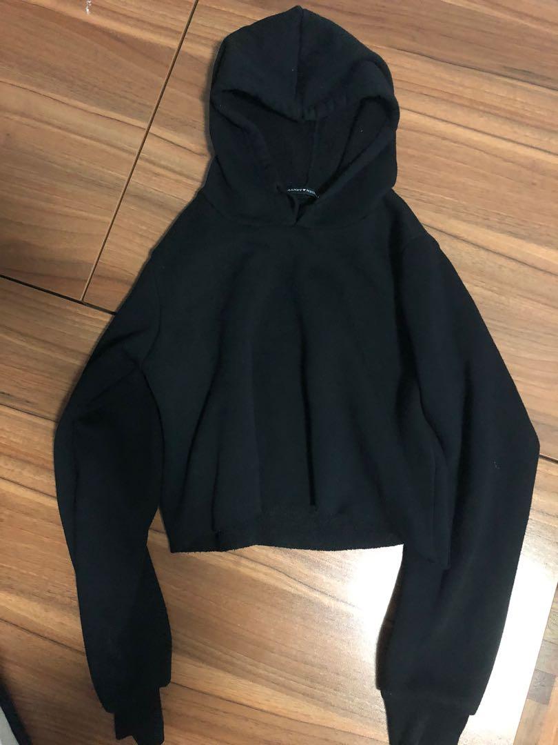 brandy melville cropped hoodie