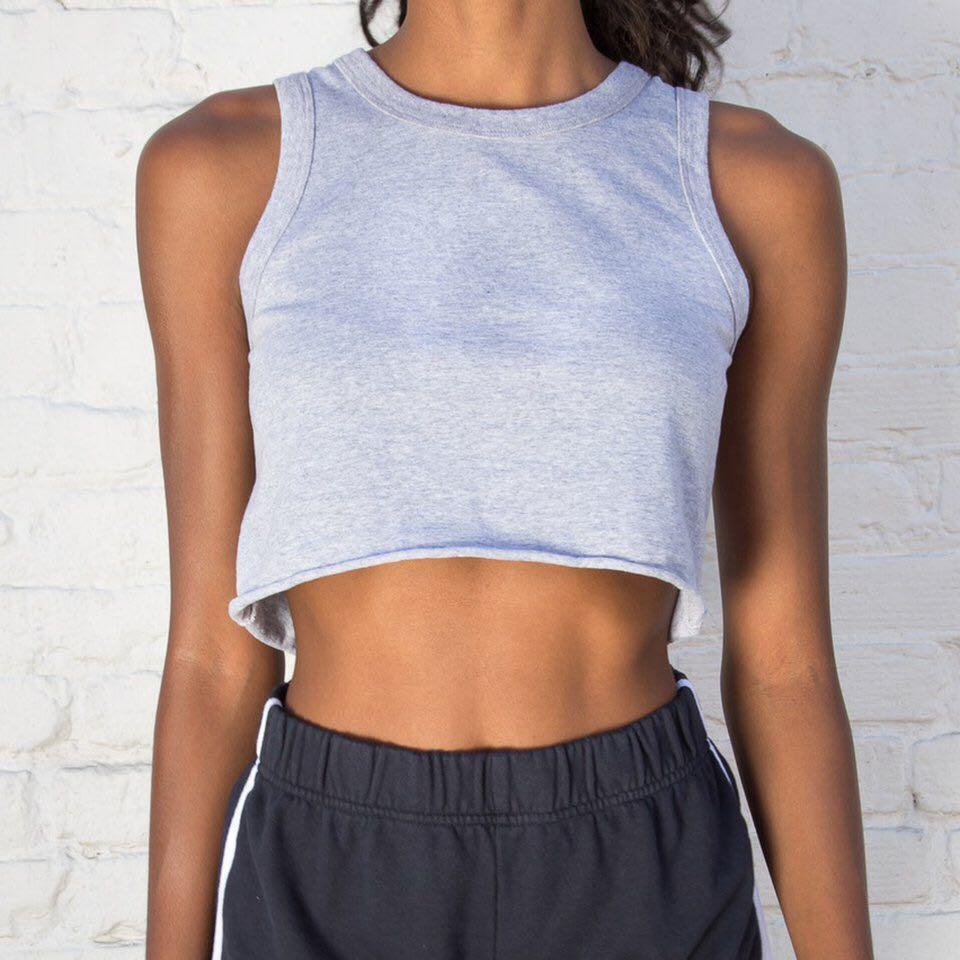brandy melville grey connor tank, Women's Fashion, Tops, Other Tops on  Carousell