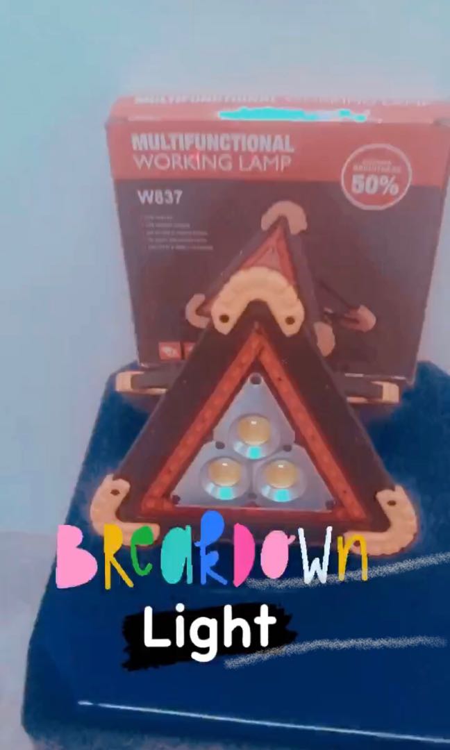 Emergency Triangle Breakdown Light, Furniture & Home Living, Lighting