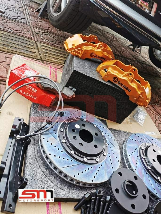 Brembo 18Z 6Pot 355mm Original Fully Recon Brake Kit Set, Auto