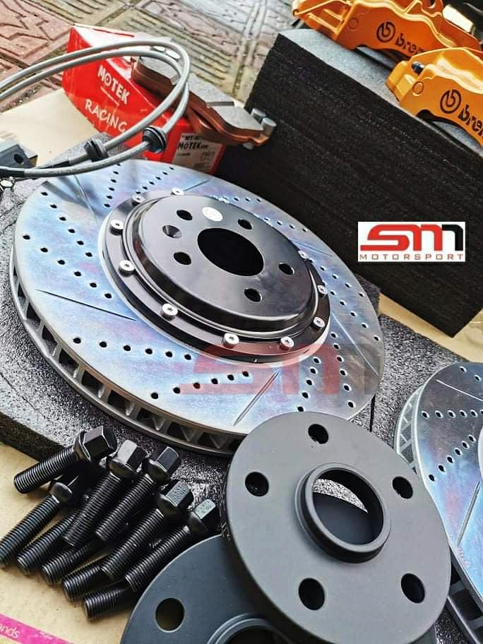 Brembo 18Z 6Pot 355mm Original Fully Recon Brake Kit Set, Auto