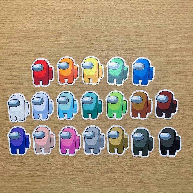 Among Us V2 Waterproof Glossy Sticker Design Craft Handmade Craft On Carousell