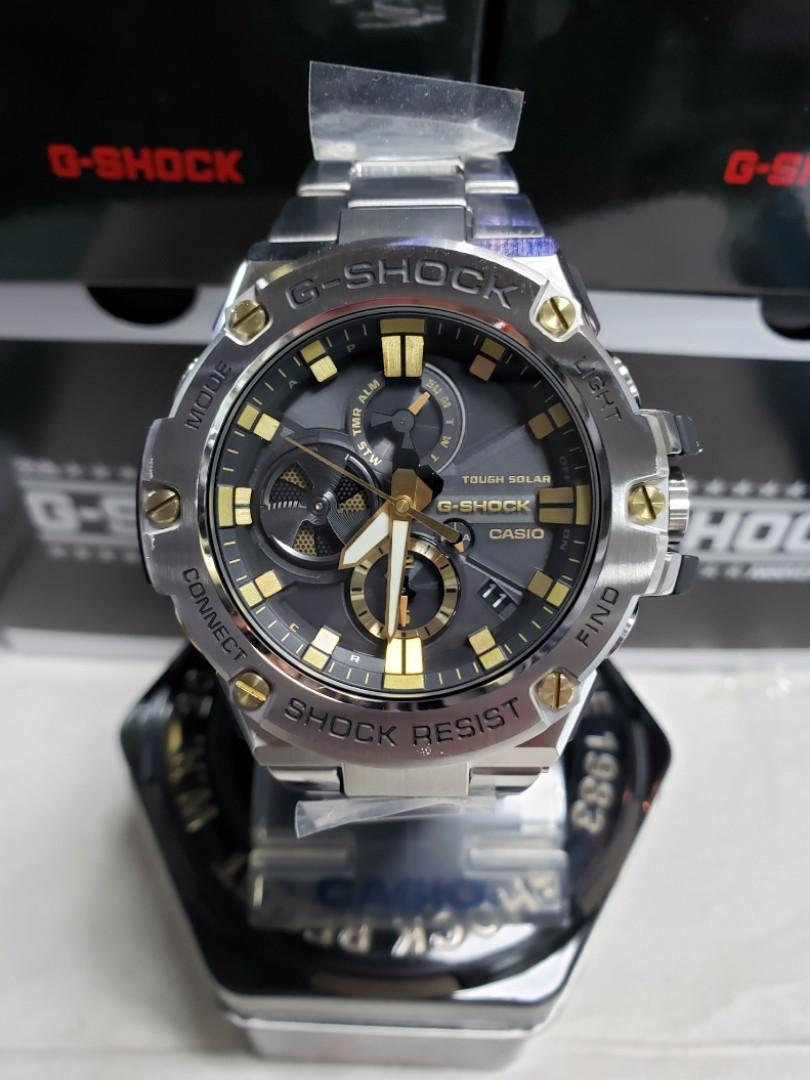 Casio Gshock GST-B100D-1A9JF GSTB100 GSTB100D bluetooth watch 黑金