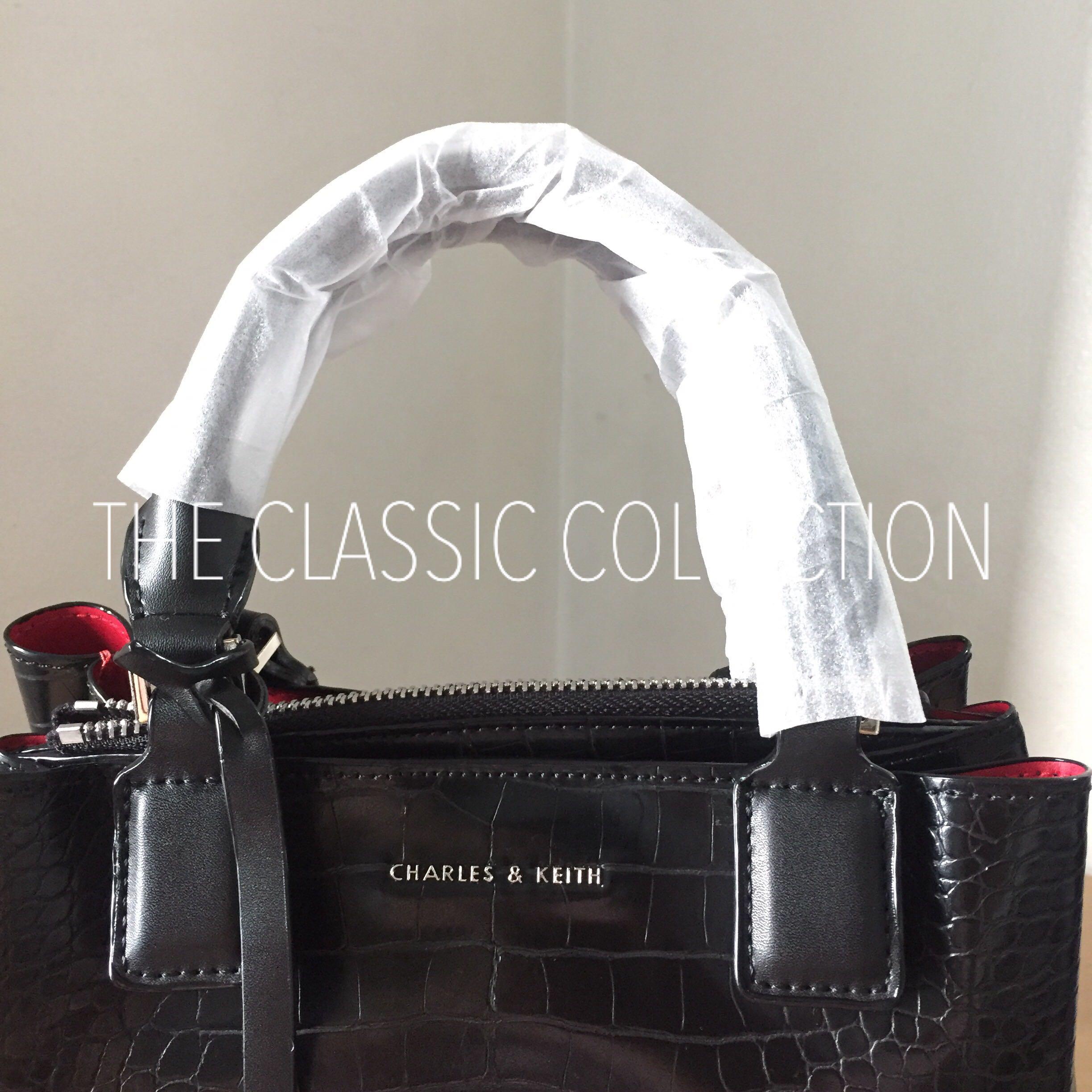 charles & keith croc effect small wallet