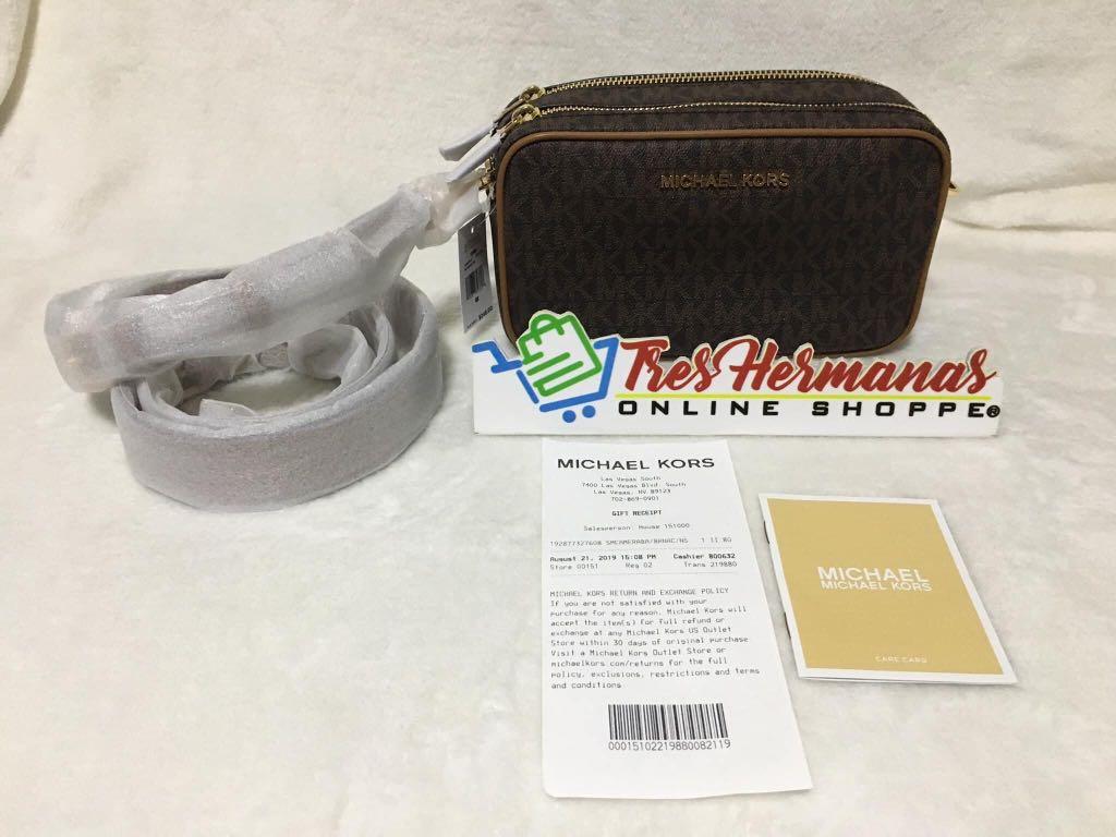 CLEARANCE SALE❗️❗️Michael Kors Connie Small MK Signature Crossbody Shoulder  Bag Brown/Acorn, Luxury, Bags & Wallets on Carousell